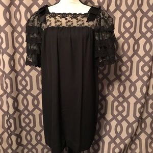 Vintage black lace babydoll dress **Read details